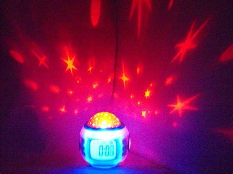 Surborder Shop Color Change Starry Night Projection Music Digital Alarm Clock with Backlight Led ...