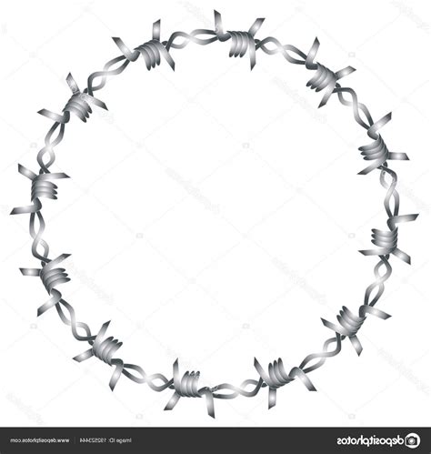 Barbed Wire Circle Vector at Vectorified.com | Collection of Barbed ...