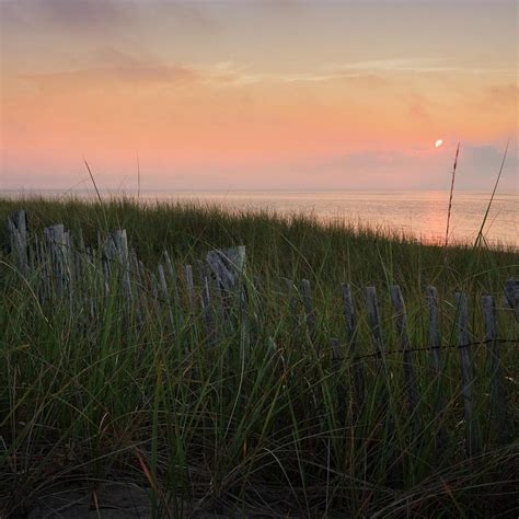 Cape Cod Bay Sunset Square Photograph by Bill Wakeley - Fine Art America