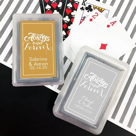 Deck Of Playing Cards Wedding Favors - Always and Forever Personalized ...