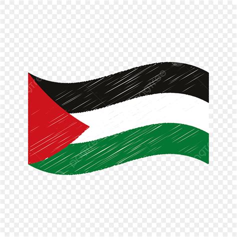 Palestine Flag Clipart Transparent Background, Palestine Flag Scrible Png, Palestine, Palestina ...