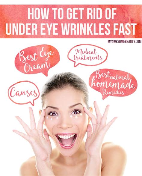 How to get rid of under eye wrinkles fast and safely