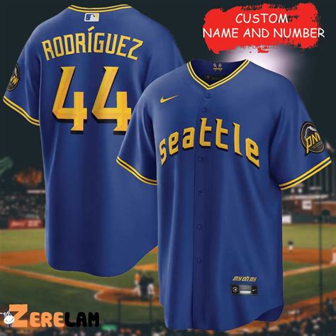 Rodriguez Seattle Mariners City Connect Customeize of Name Youth ...