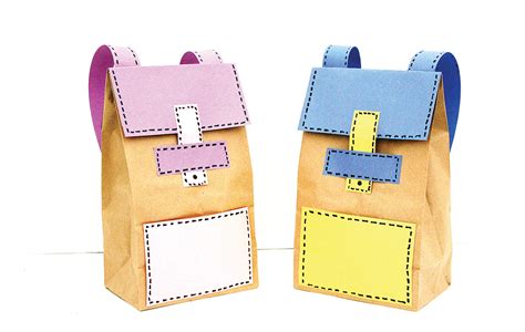 Craft DIY Backpack Paper Lunch Bags | Jewish Journal