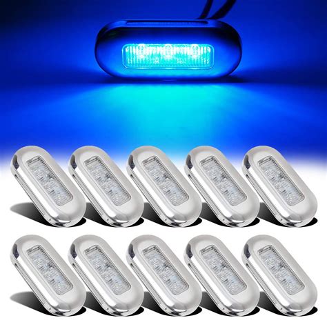 10X Waterproof Blue LED Courtesy Light Livewell Bait Tank/Garden/Boat Lamp 12V | eBay