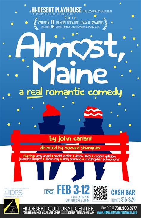 Playhouse to open romantic comedy, ALMOST, MAINE | FEB 3-12 – Hi-Desert ...