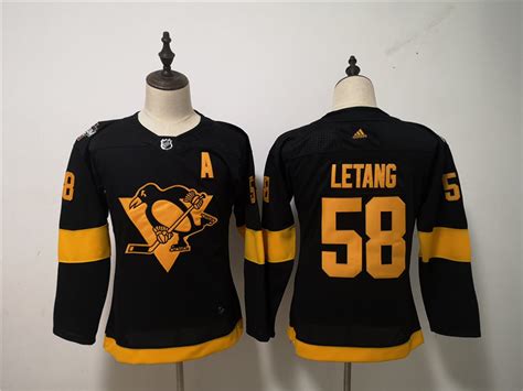 Penguins 58 Kris Letang Black Women 2019 NHL Stadium Series Adidas Jersey