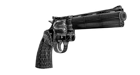 Revolver Colt Python Model - TurboSquid 1392452