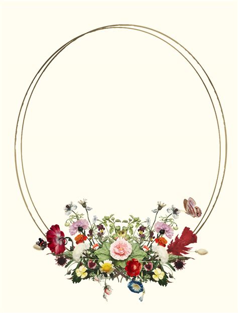 Vintage illustration of Decorative floral frame - Download Free Vectors ...