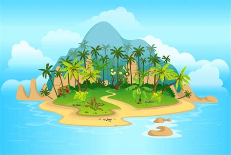 Cartoon Island Images - Free Download on Freepik