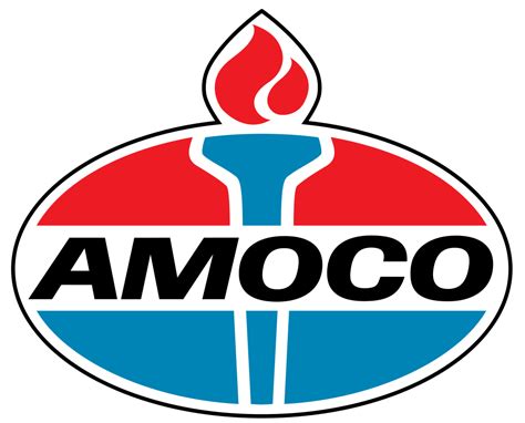 Amoco logo used until 2002. I feel like this logo was a fixture of my childhood, some how ...