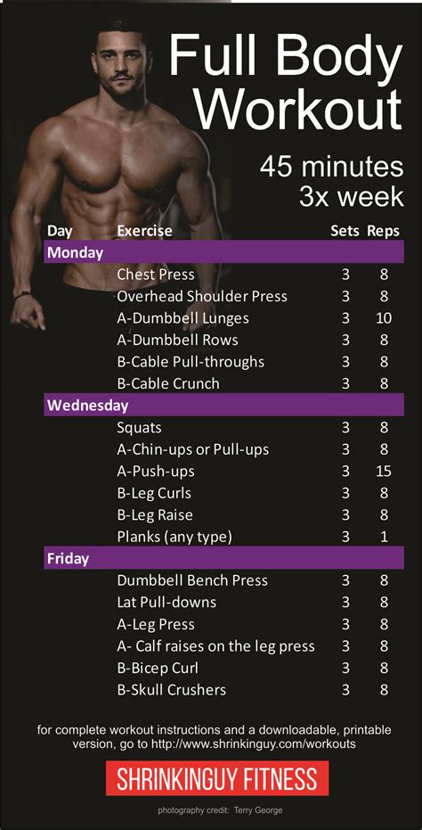 Weekly Bodybuilding Workout Plan A Beginner s Guide - Cardio for Weight ...