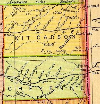 Kit Carson County Colorado Map - United States Map