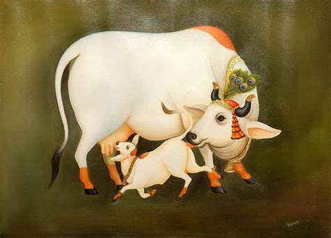 Lord Krishna's Cow | Exotic India Art