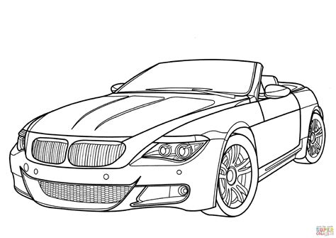 BMW M6 coloring page | Free Printable Coloring Pages