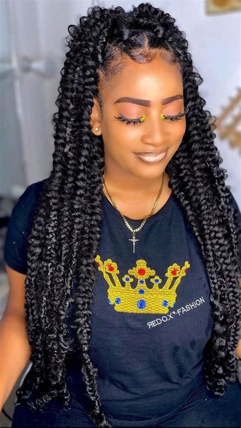 Passion braids aka butterfly braids | Braids for black hair, Black ...