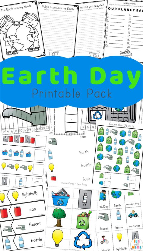 Earth Day Activities For Kids Including Printables And Worksheets - Fun with Mama