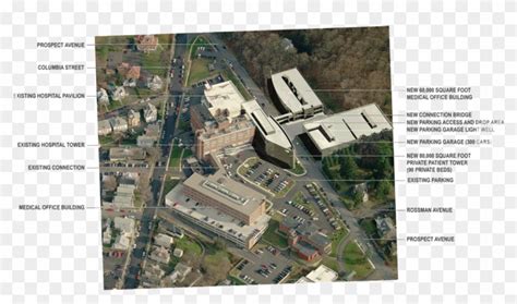 Columbia Memorial Hospital Aerial - Campus Clipart (#4552308) - PikPng