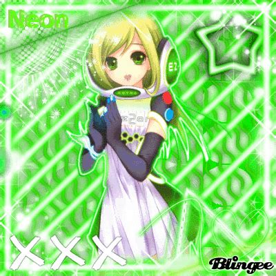 Neon Anime girl ^^ Picture #113308374 | Blingee.com