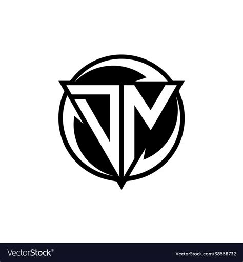 Dn logo monogram design template Royalty Free Vector Image