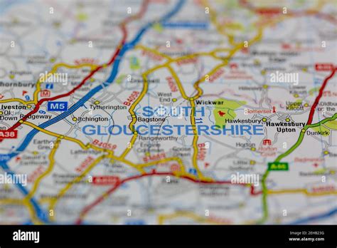 Gloucestershire map hi-res stock photography and images - Alamy