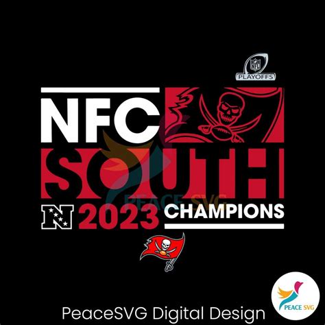 Buccaneers 2023 NFC South Division Champions SVG Digital Download ...