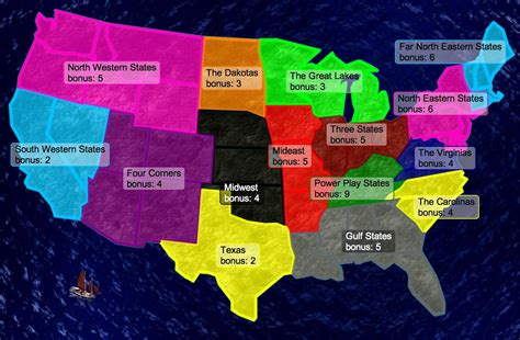 Lower 48 States Map - California southern Map