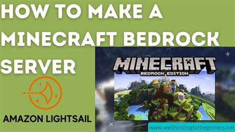 How to make a Minecraft Bedrock gaming server on Amazon Lightsail - Web ...