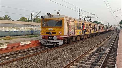 Down Laxmikantapur Local arriving at Dhapdhapi Railway station. - YouTube