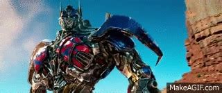 Transformers 4 Optimus Prime Transform scene on Make a GIF