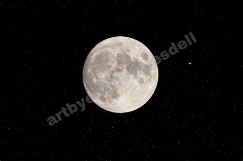 Moon and Saturn Astrophotography Digital Print - Etsy