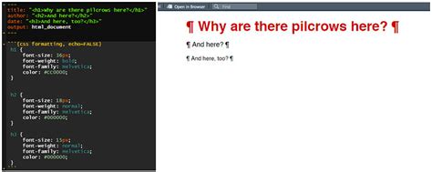 Why are pilcrow symbols (¶) appearing in my HTML document headers? - R Markdown - Posit Forum