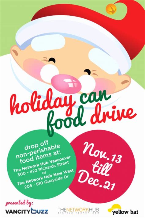 Canned Food Drive Flyer Beautiful Holiday Can Food Drive | Food drive ...