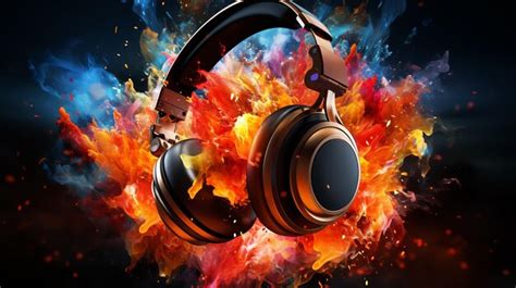 Premium AI Image | Sound elements with explosion effect 3d vector mobile application icon with ...