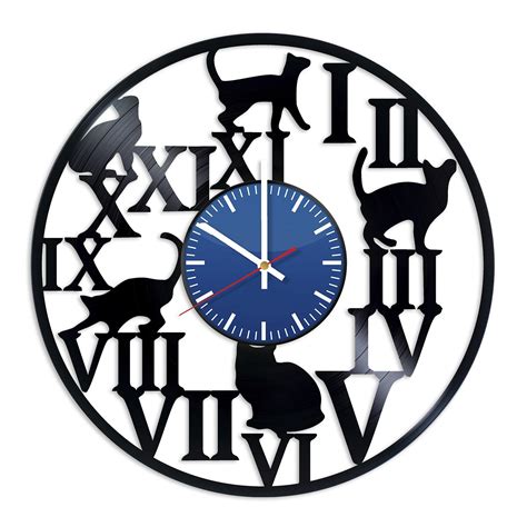 Buy Myehomedecor Funny Cat Wall Clock | eRomman