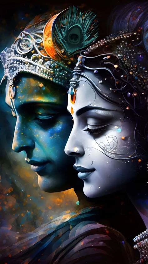 Krishna and Radha iPhone Wallpaper HD - iPhone Wallpapers