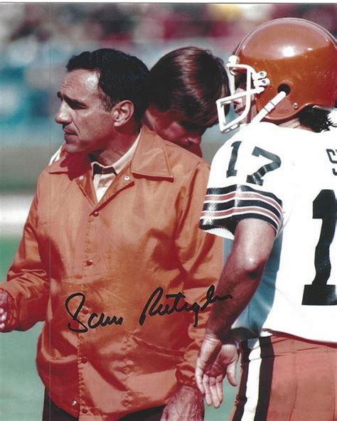 Sam Rutigliano Browns 8-1 Signed 8x10 Photo