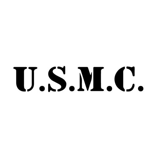 USMC Marines Military Text Decal Sticker – Decalfly