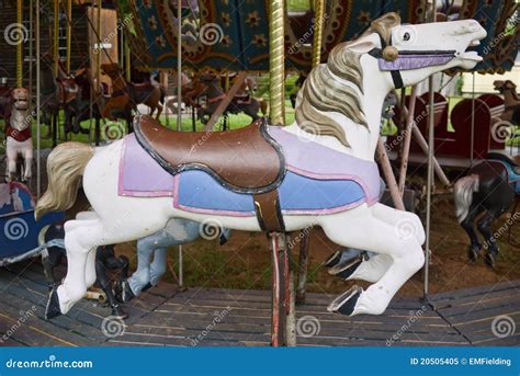 Merry Go Round Horse Royalty Free Stock Photo - Image: 20505405