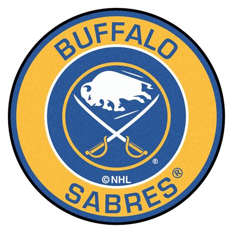 FanMats® 18864 - Buffalo Sabres 27" Dia Nylon Face Floor Mat with ...