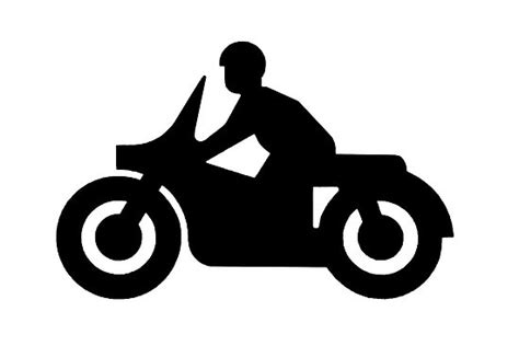 Motorcycle clipart black and white free clipart – Clipartix