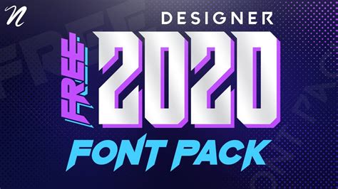 HUGE FREE FONT PACK FOR DESIGNERS 2020 by Qehzy - YouTube