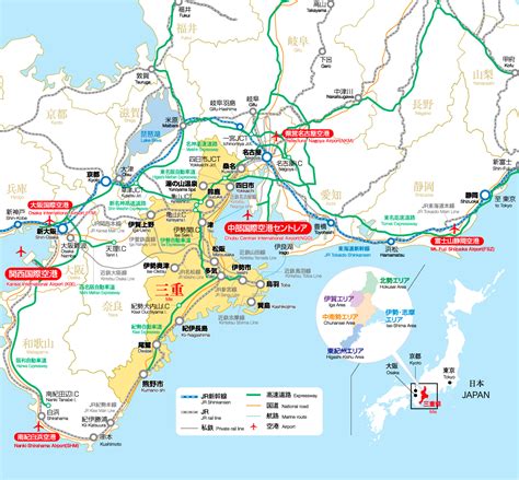 Transportation Directions to Mie Prefecture | Mie’s Ties to Food