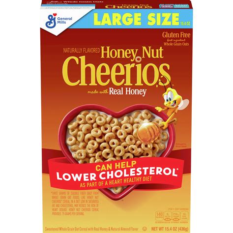 Honey Nut Cheerios™ Cereal Box Large Size 15.4 oz | General Mills Foodservice