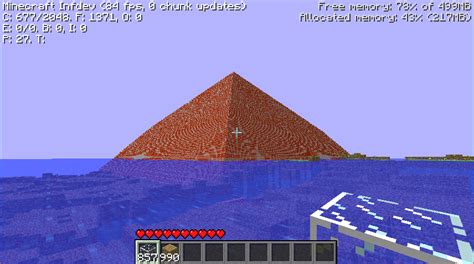 Built my own brick pyramid in Minecraft Classic - Creative Mode - Minecraft: Java Edition ...