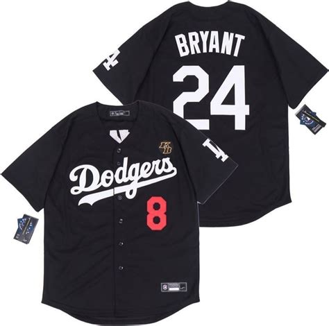 Dodgers Jersey "Bryant" 8/24 Black | goodlife customs