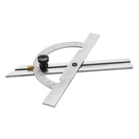 New 150x100mm Stainless Steel Adjustable Protractor 10-170 Degree Angle ...