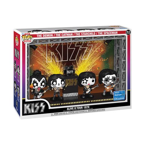 Funko Pop! Moment Deluxe: Kiss’ Alive II Tour in 1978 Vinyl Figures ...