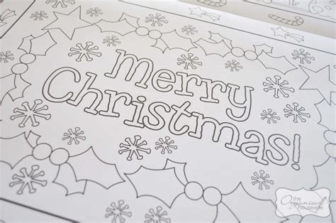 Free Printable Printable Christmas Placemats - Printable Word Searches