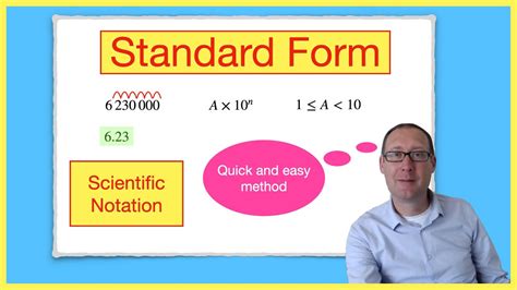 How to write standard form / index form / scientific notation - YouTube